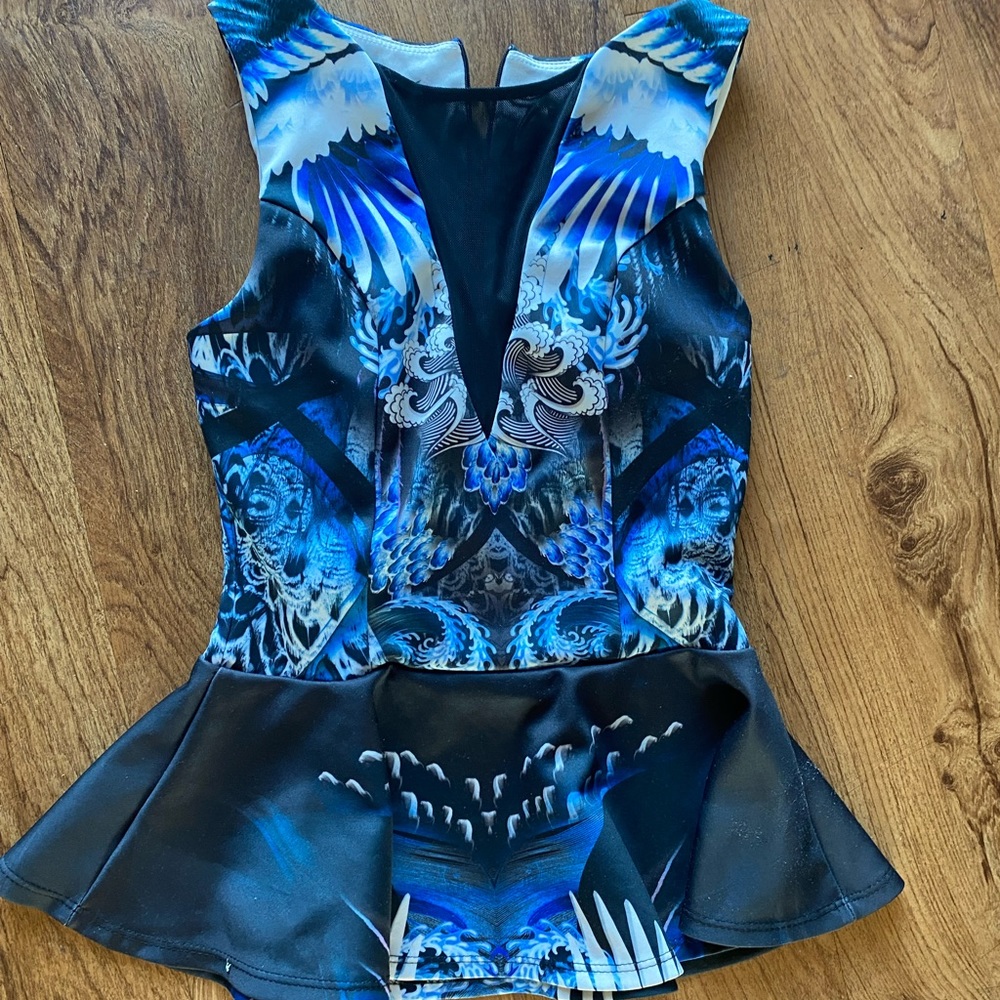 Pretty blue Arden B peplum